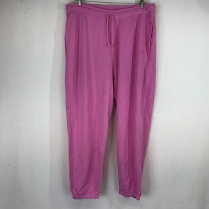 J. CREW - WOMEN'S XXL - PINK DRAWSTRING WAIST JOGGER SWEATS